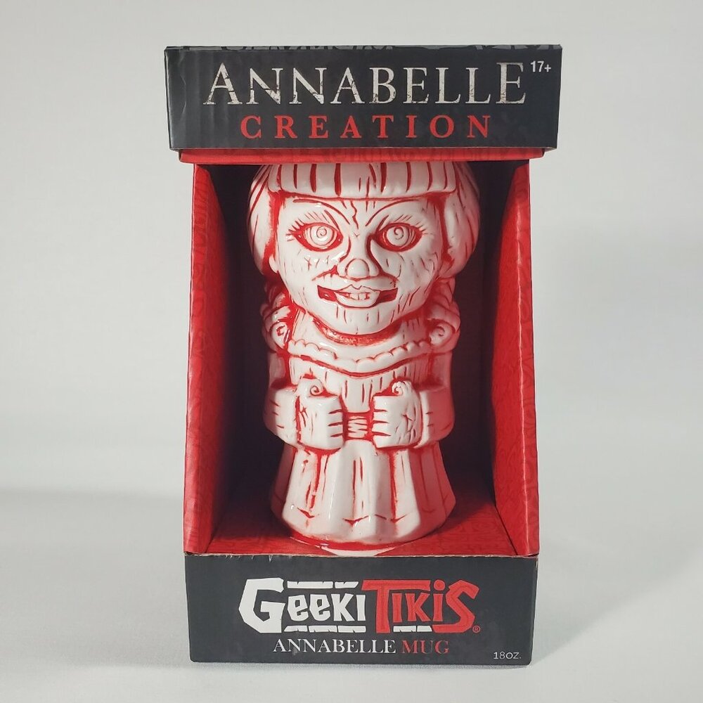 Geeki Tikis Annabelle Doll Mug - Ceramic Tiki Style Cup - Holds 16 Ounces